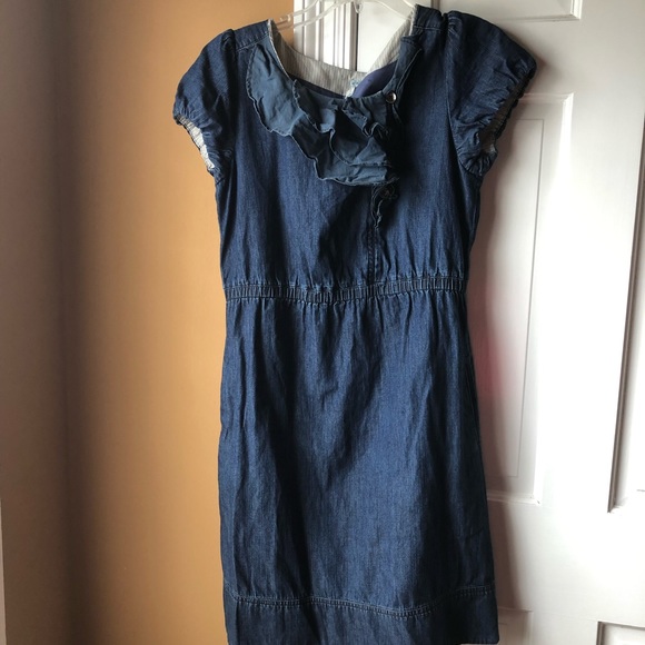 no sleeve denim dress Frontier Flair Sleeveless Denim Mini Dress (Acid Wash)